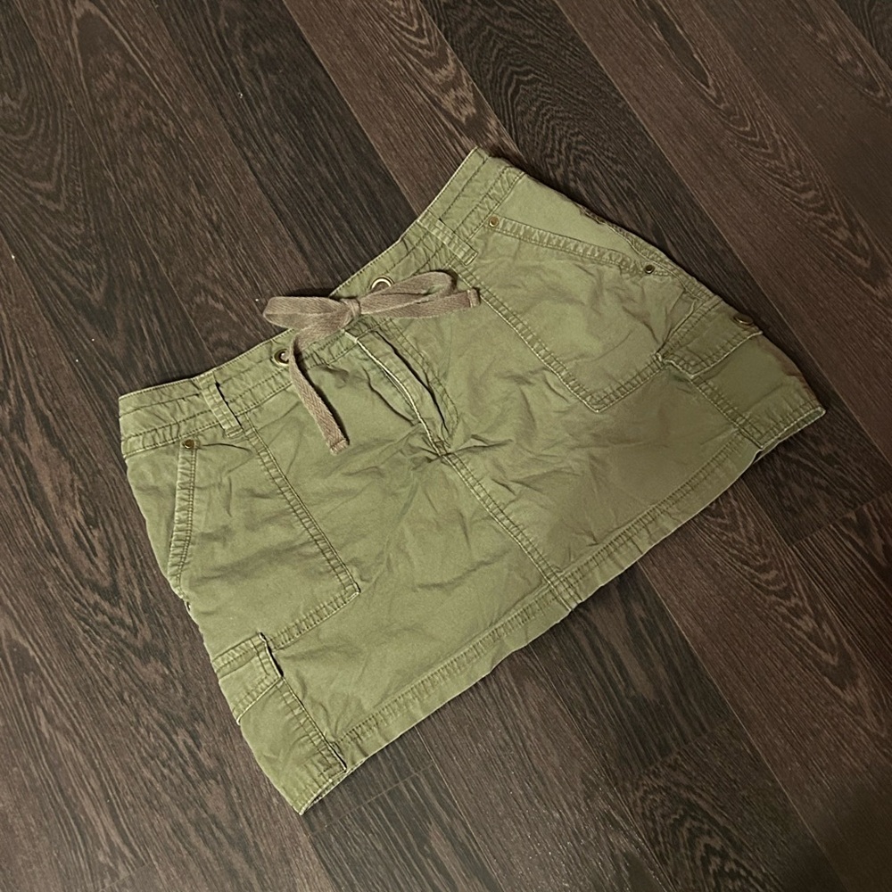 Y2K Spring Cargo Mini Skirt